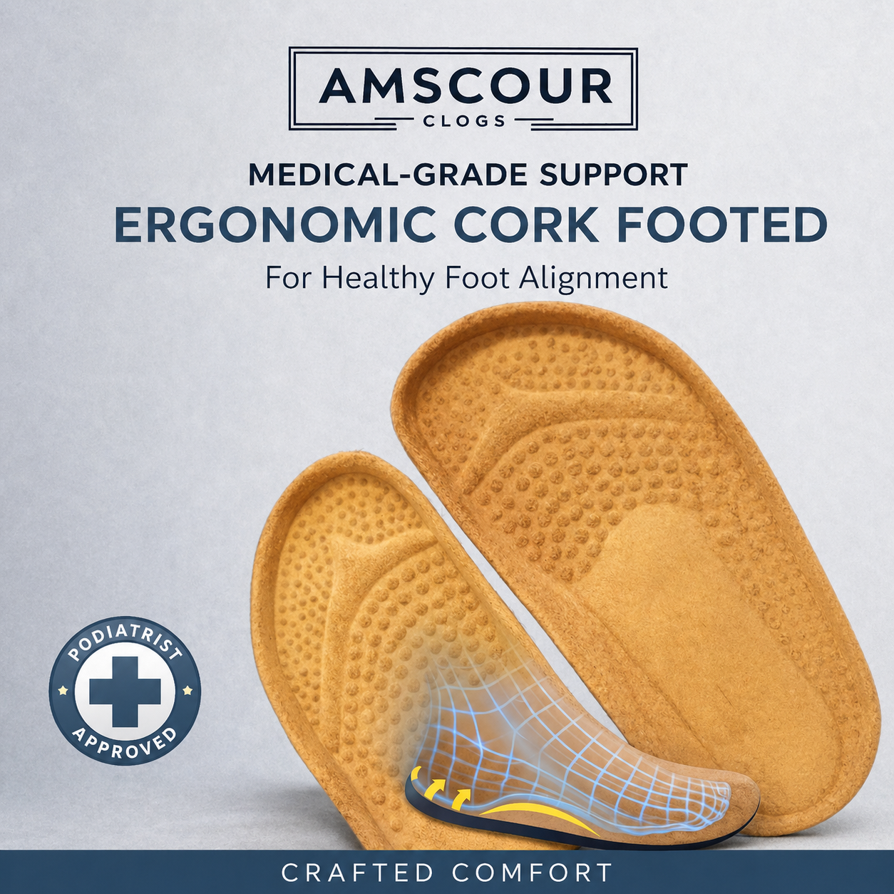 Amscour Wavey Comfort Clogs