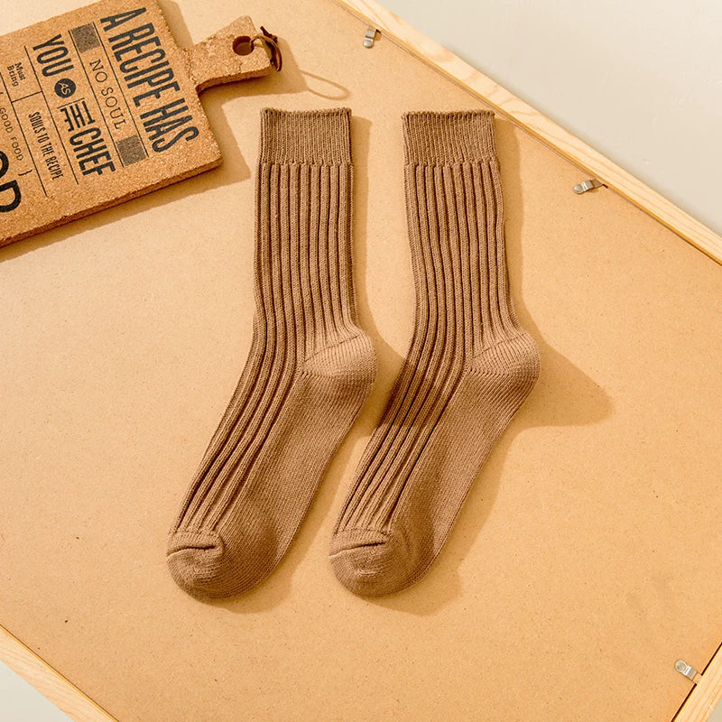 Cashmere Ribbed Socks