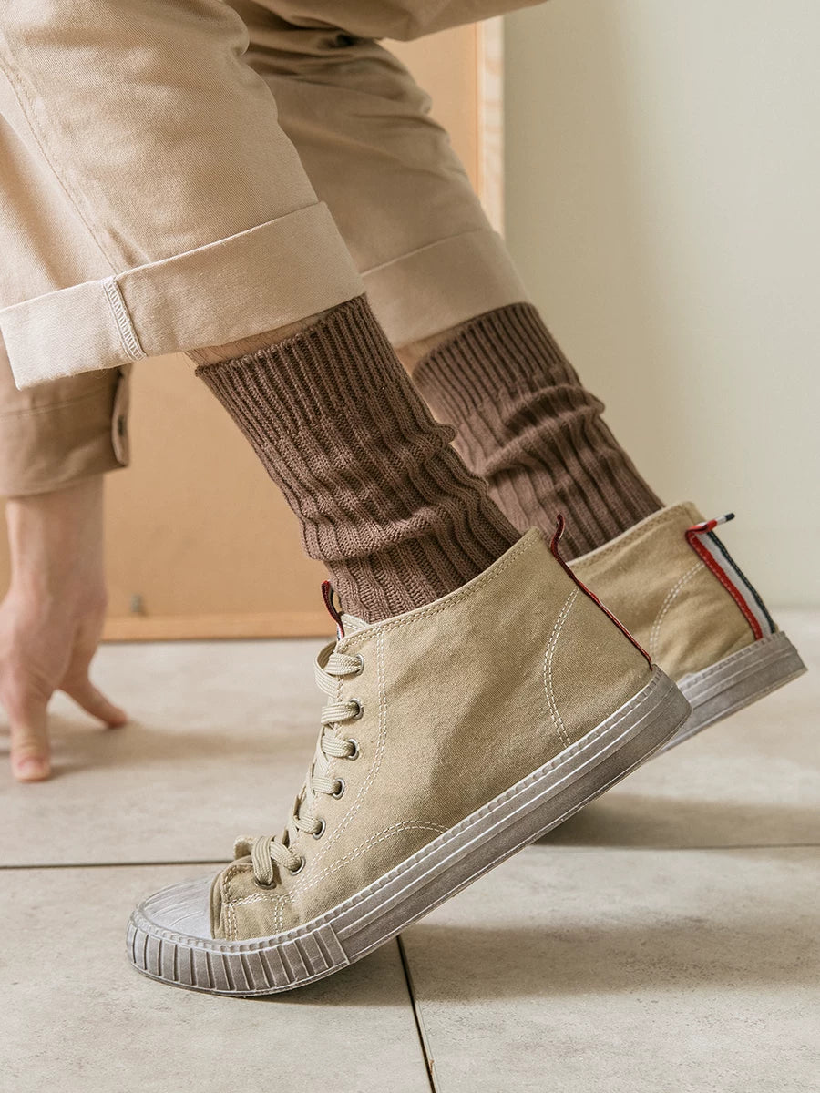 Cashmere Ribbed Socks