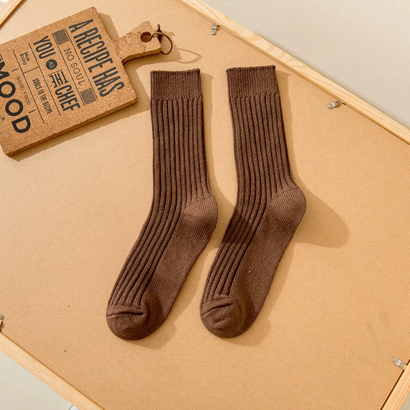Cashmere Ribbed Socks