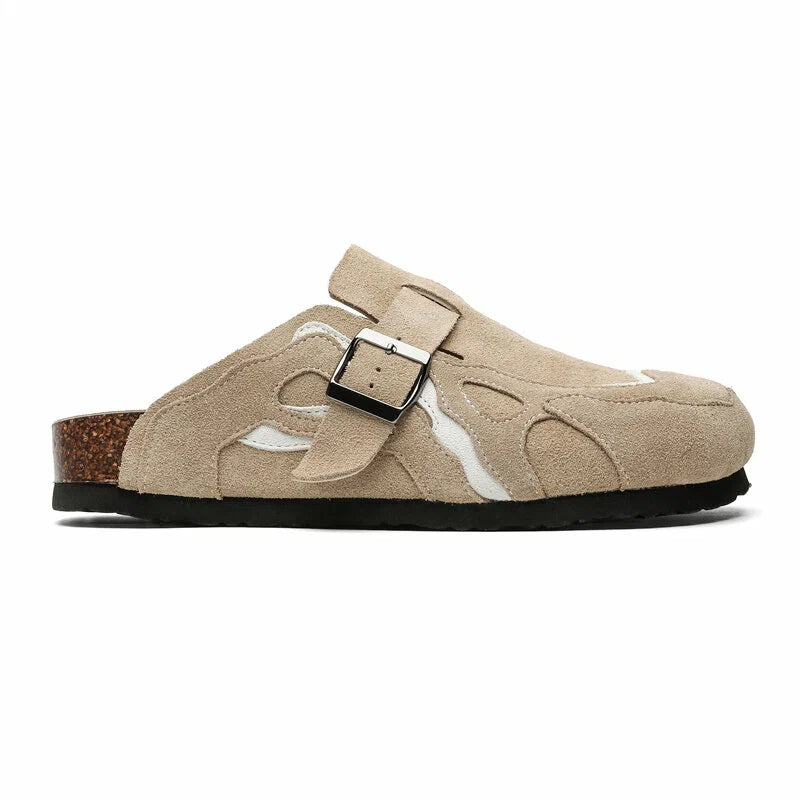Amscour Wavey Clogs - Beige