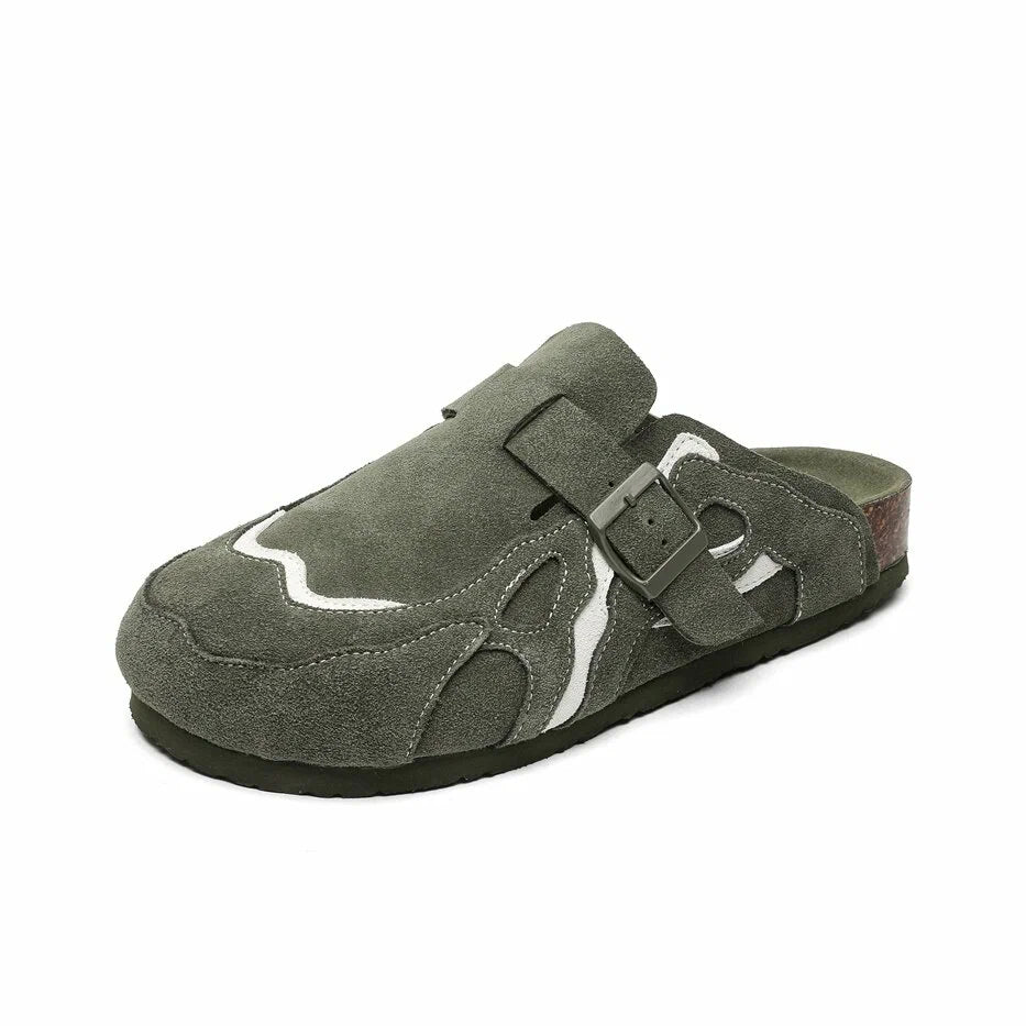 Amscour Wavey Clogs - Army Green