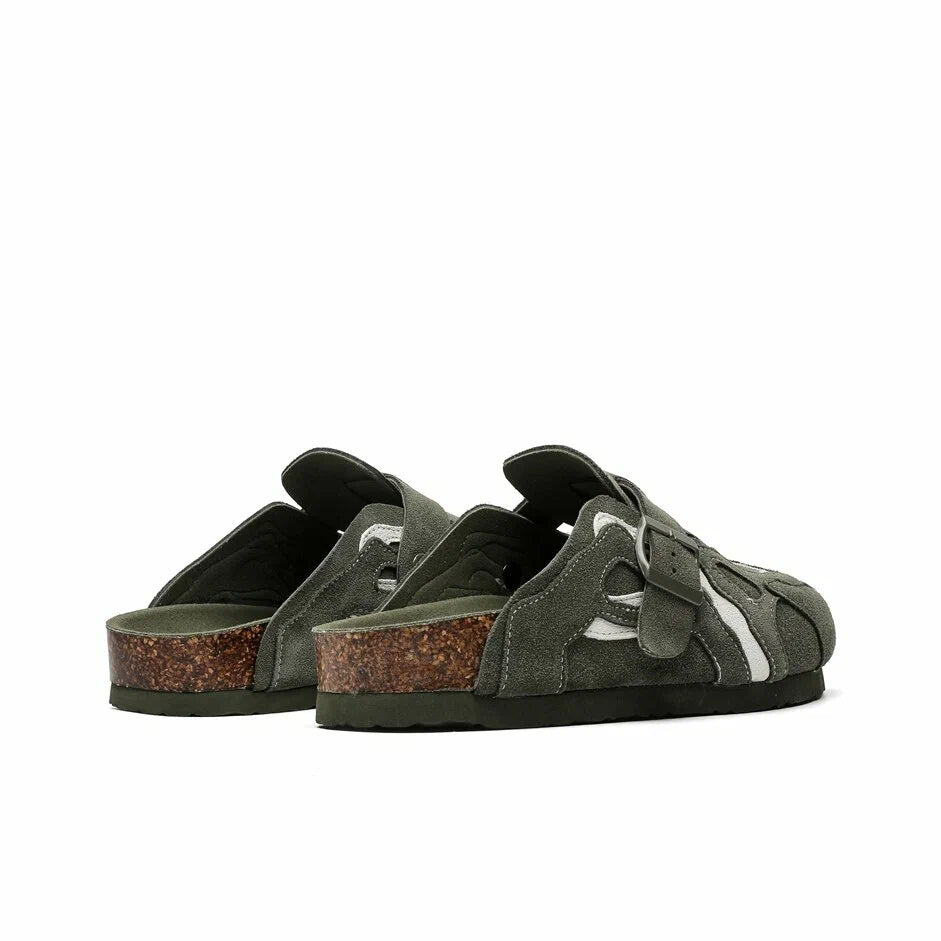 Amscour Wavey Clogs - Army Green