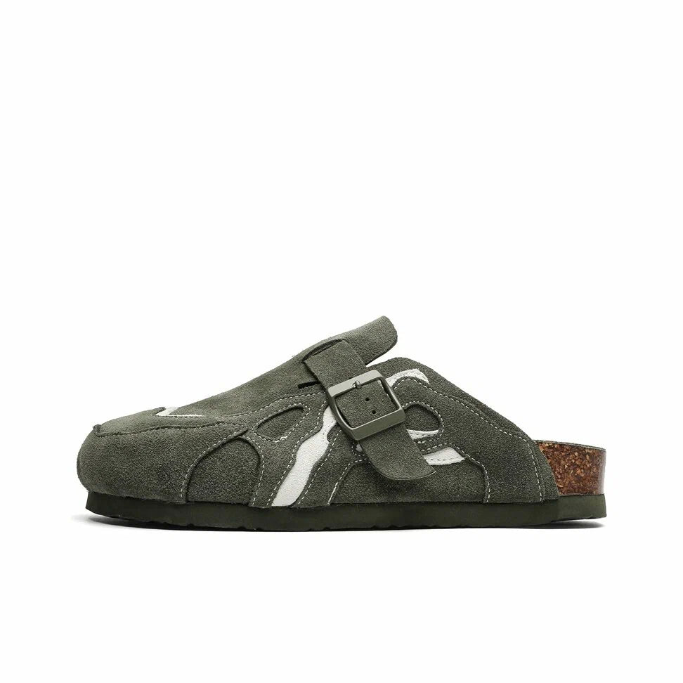 Amscour Wavey Clogs - Army Green